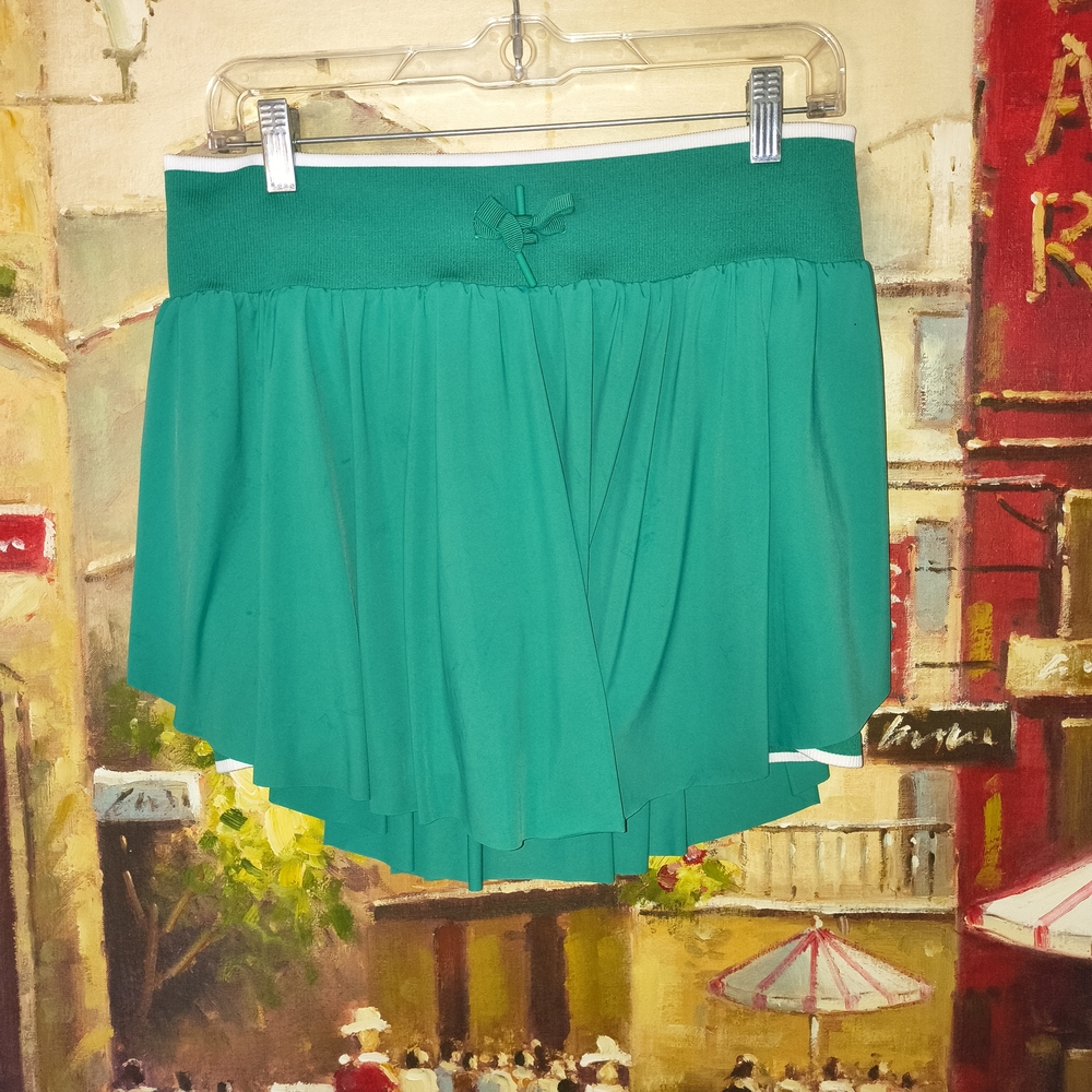All in Motion Green Ribbed Skirt